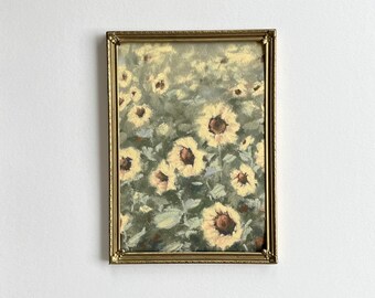PRINT | Sunflowers - Floral Art, Fall Art, Autumn Art, Fine Art Print, Unframed