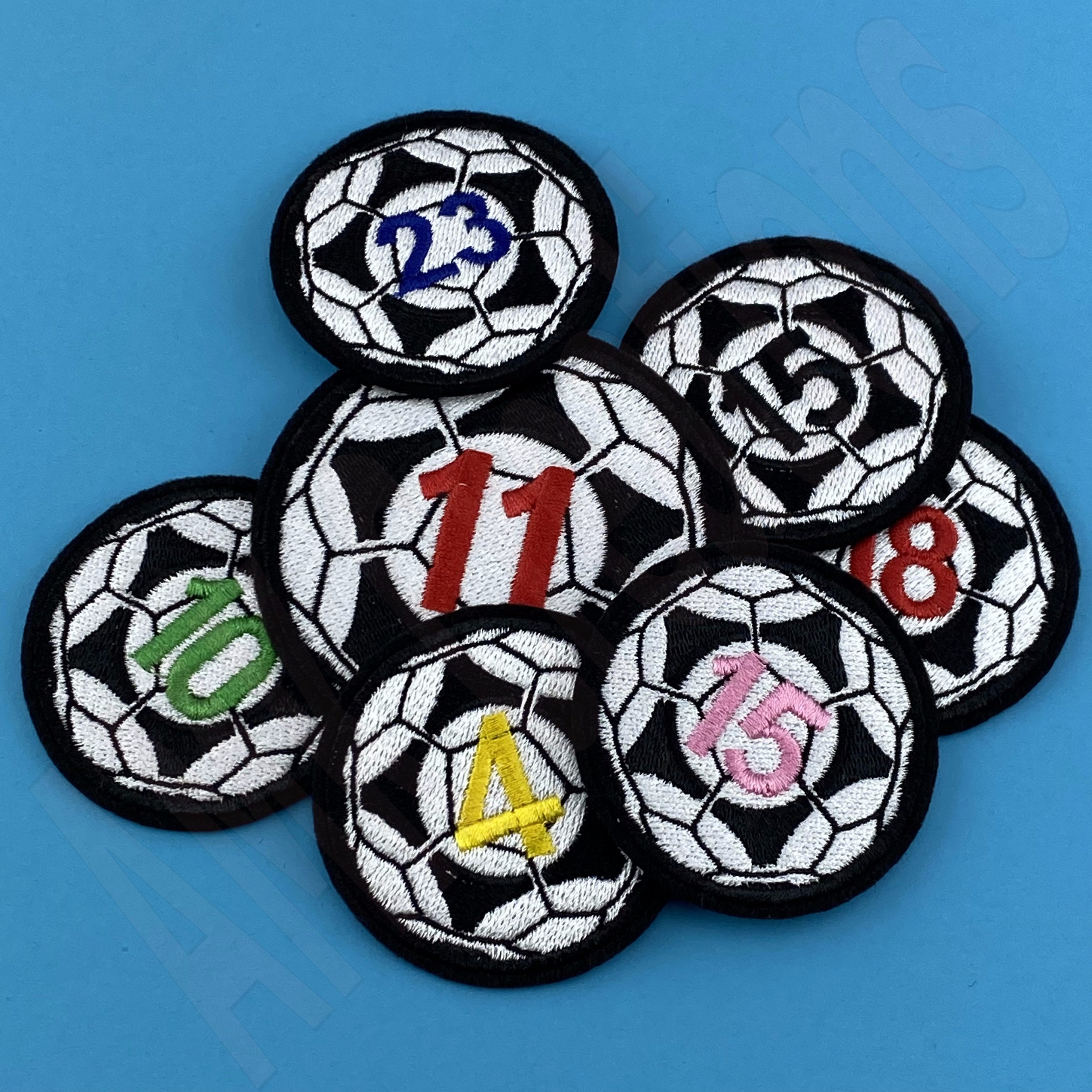 Personalized Soccer Ball Embroidered Patch Soccer Tshirt Etsy