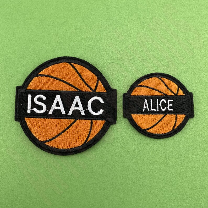 Custom Basketball Name Embroidery Patch Basketball Etsy