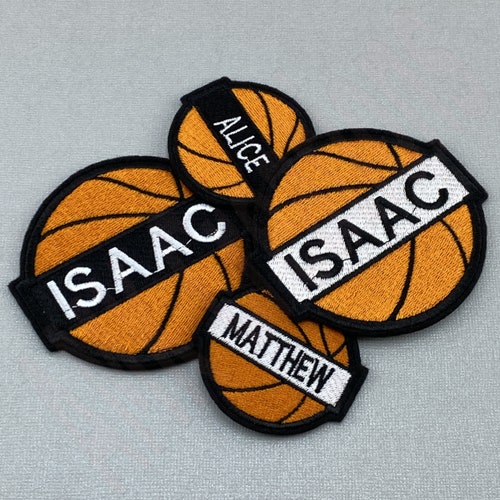 Custom Basketball Name Embroidery Patch Basketball Etsy