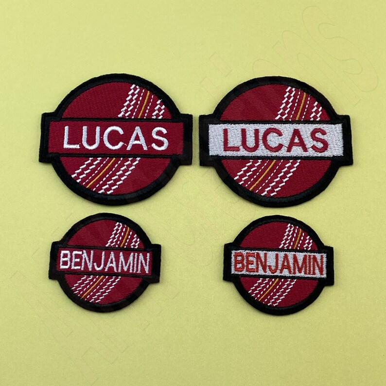 Custom Cricket Ball Embroidered Patch Cricket Embroidery Etsy