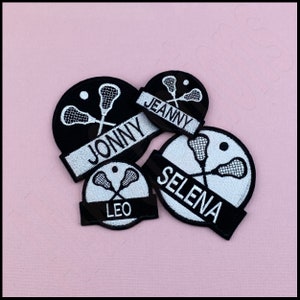 Custom Lacrosse Name Patch: Personalized Embroidery Patch to Showcase Your Love for Lacrosse | Iron on or Sew on