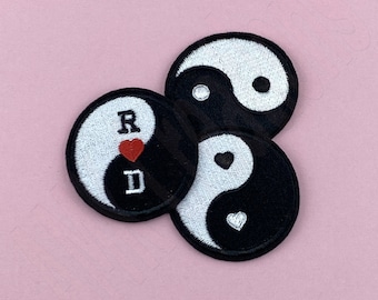 Parche bordado Yin Yang personalizado: para planchar o coser