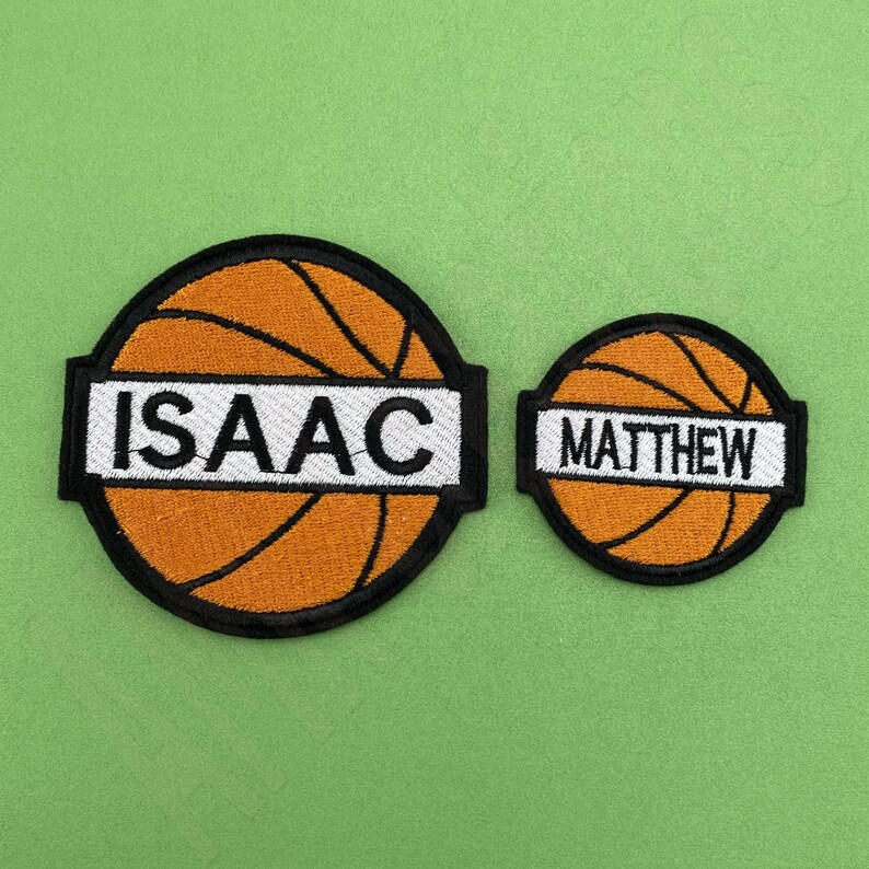 Custom Basketball Name Embroidery Patch Basketball Etsy