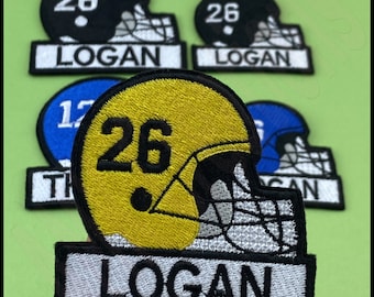 Parche de fútbol personalizado – Aplique bordado para el día del partido – Regalo para aficionados al deporte – Parche para la camiseta del portón trasero