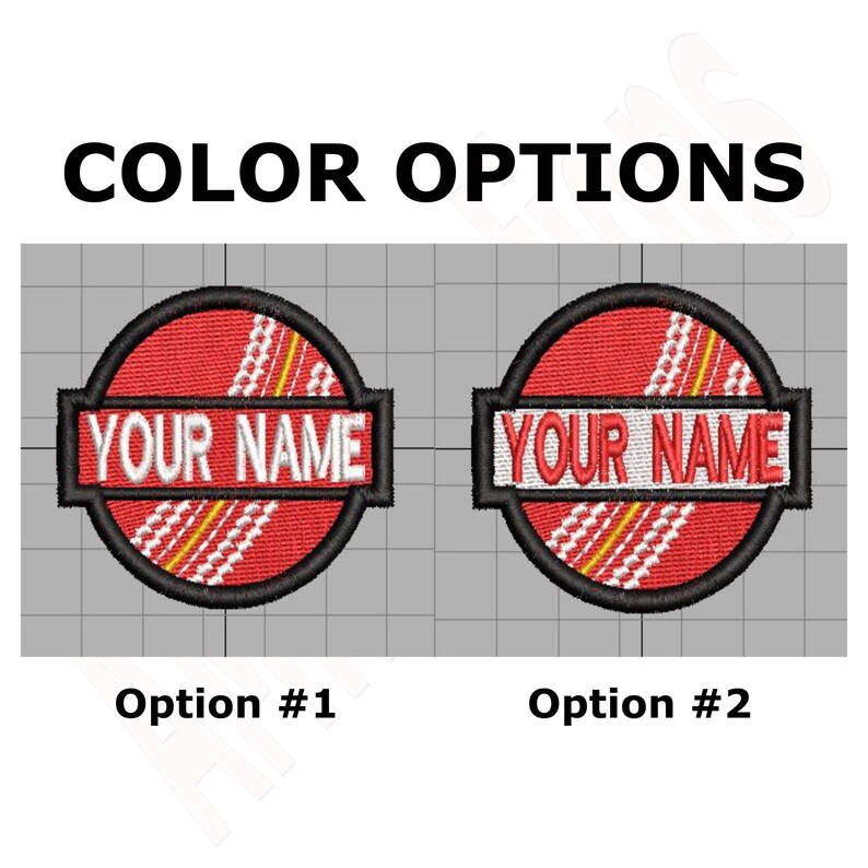 Custom Cricket Ball Embroidered Patch Cricket Embroidery Etsy