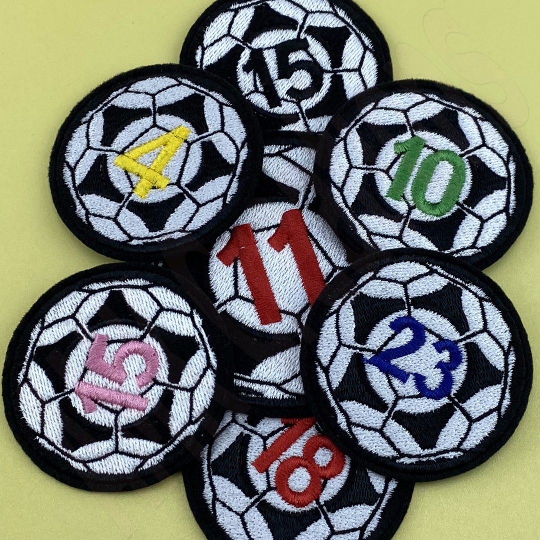 Personalized Soccer Ball Embroidered Patch Soccer Tshirt Etsy