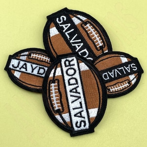 Custom Football Embroidery Patch: Personalized Sports Iron-On Badge