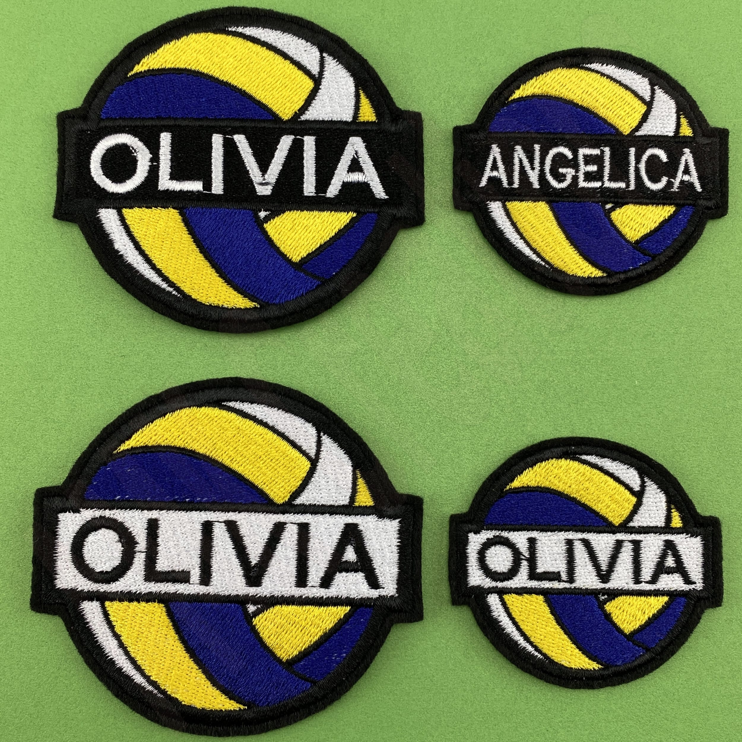 Custom Volleyball Name Embroidered Patch Personalized Name Etsy