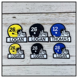 Custom Football Helmet Embroidery Patch: Personalized Iron-On Decor