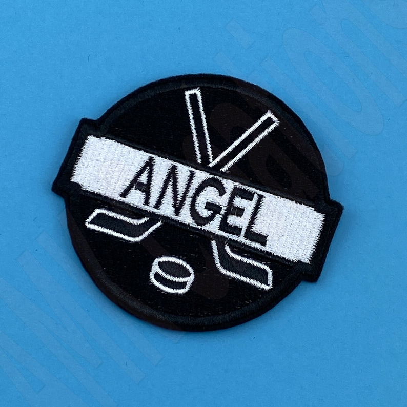 Custom Ice Hockey Name Embroidered Patch Personalized Name Etsy