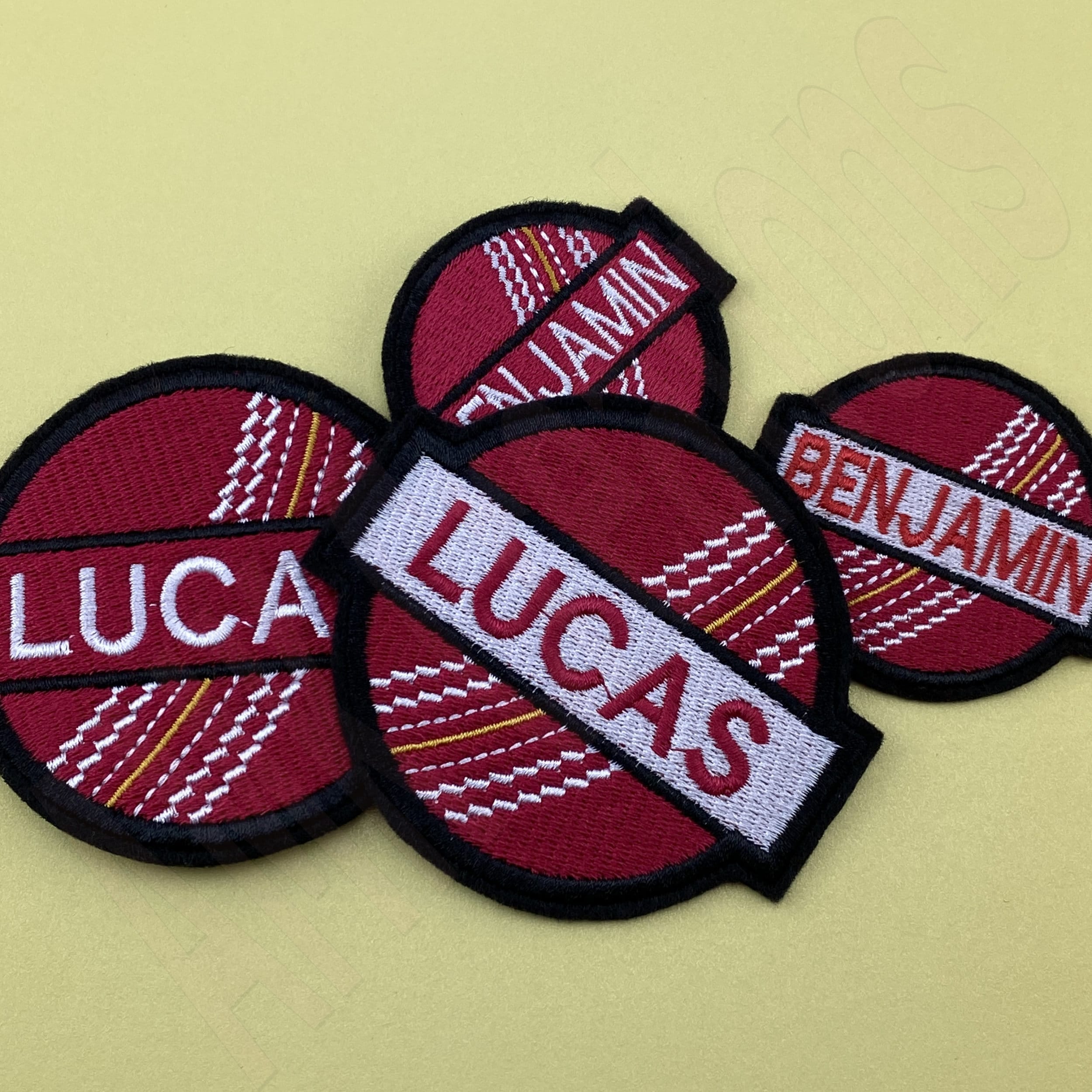 Custom Cricket Ball Embroidered Patch Cricket Embroidery Etsy