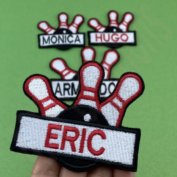 Customized Bowling Patch: Add a Touch of Personalized Flair to your Bowling Attire | Bowling Embroidery Patch | Iron on or Sew on