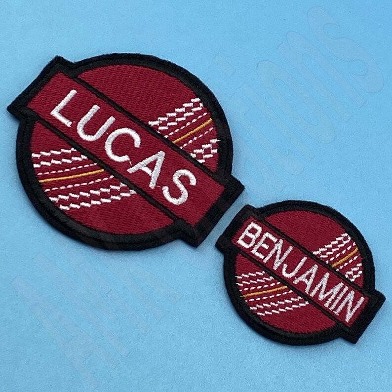 Custom Cricket Ball Embroidered Patch Cricket Embroidery Etsy