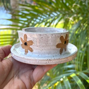 Wildflower Ceramic Sponge Holder: Modern Farmhouse Kitchen Decor