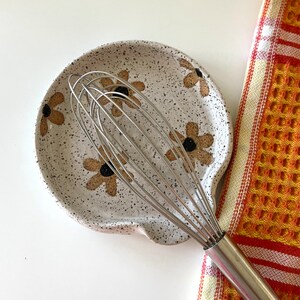 JarThenaAMCS 4.7inch Wildflower Spoon Rest Watercolor Floral
