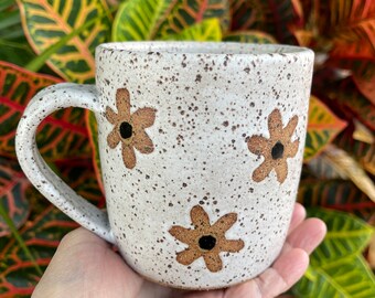 Ceramic Wildflower Mug - Etsy