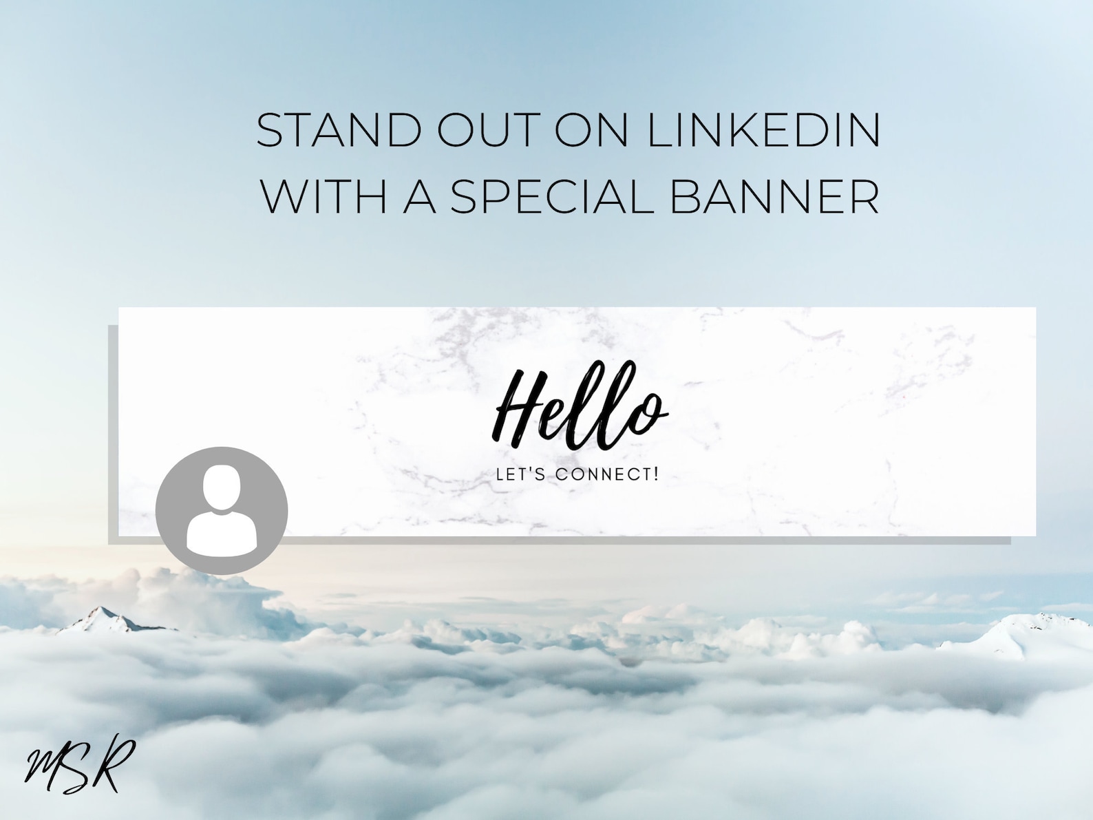 Linkedin Banner With Let's Connect Instant Download for Linkedin
