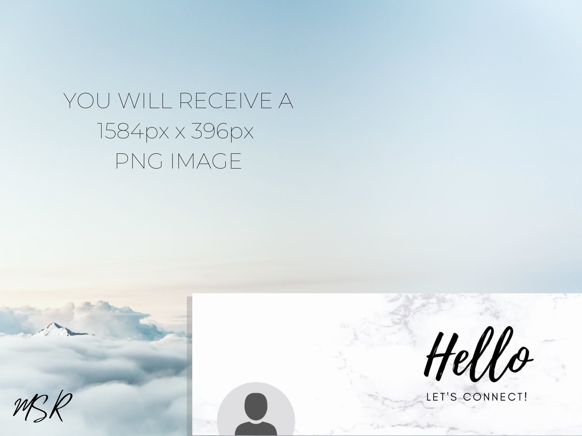 Linkedin Banner With Let's Connect | Instant Download for Linkedin ...