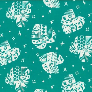 Hoffman Fabrics patterned batiks - ME+YOU Turquoise - 100% Cotton Half Metre - sold by Vellana Blue Fabrics UK