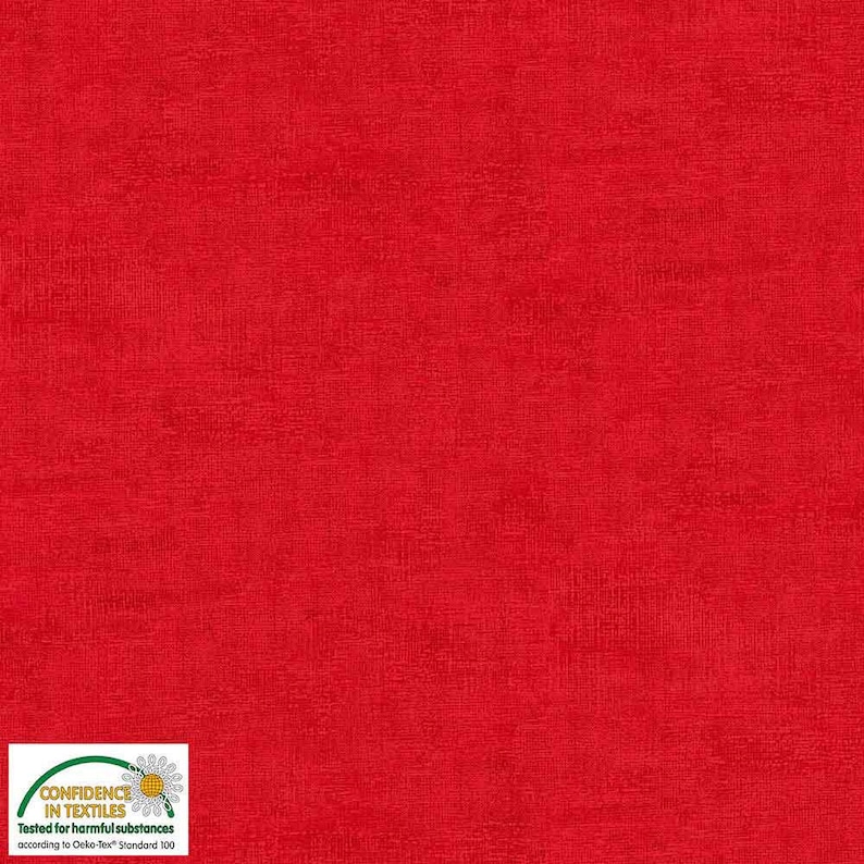 sold by Vellana Blue Fabrics Plain Melange 408 Cotton by stoffabrics 100/% Cotton Half Metre Red
