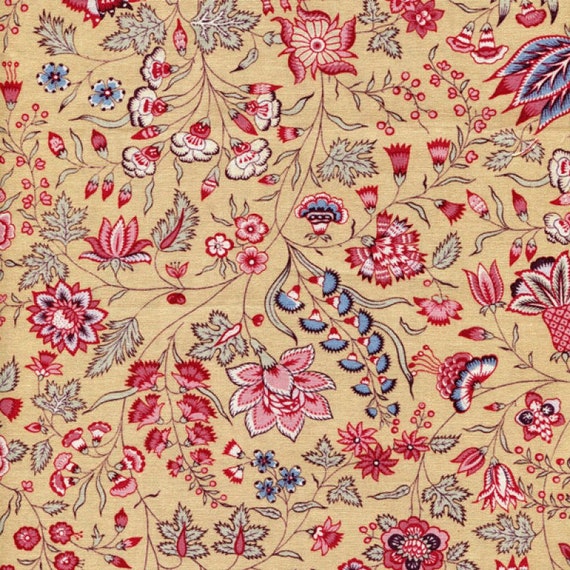 Antique Replica Chintz Textile Pattern Art Print Antique Replica Chintz Textile Pattern Art Print