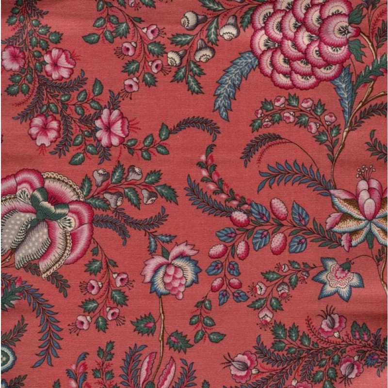 Dutch Heritage 2034 Coral - 100% Cotton Half Metre Chintz
