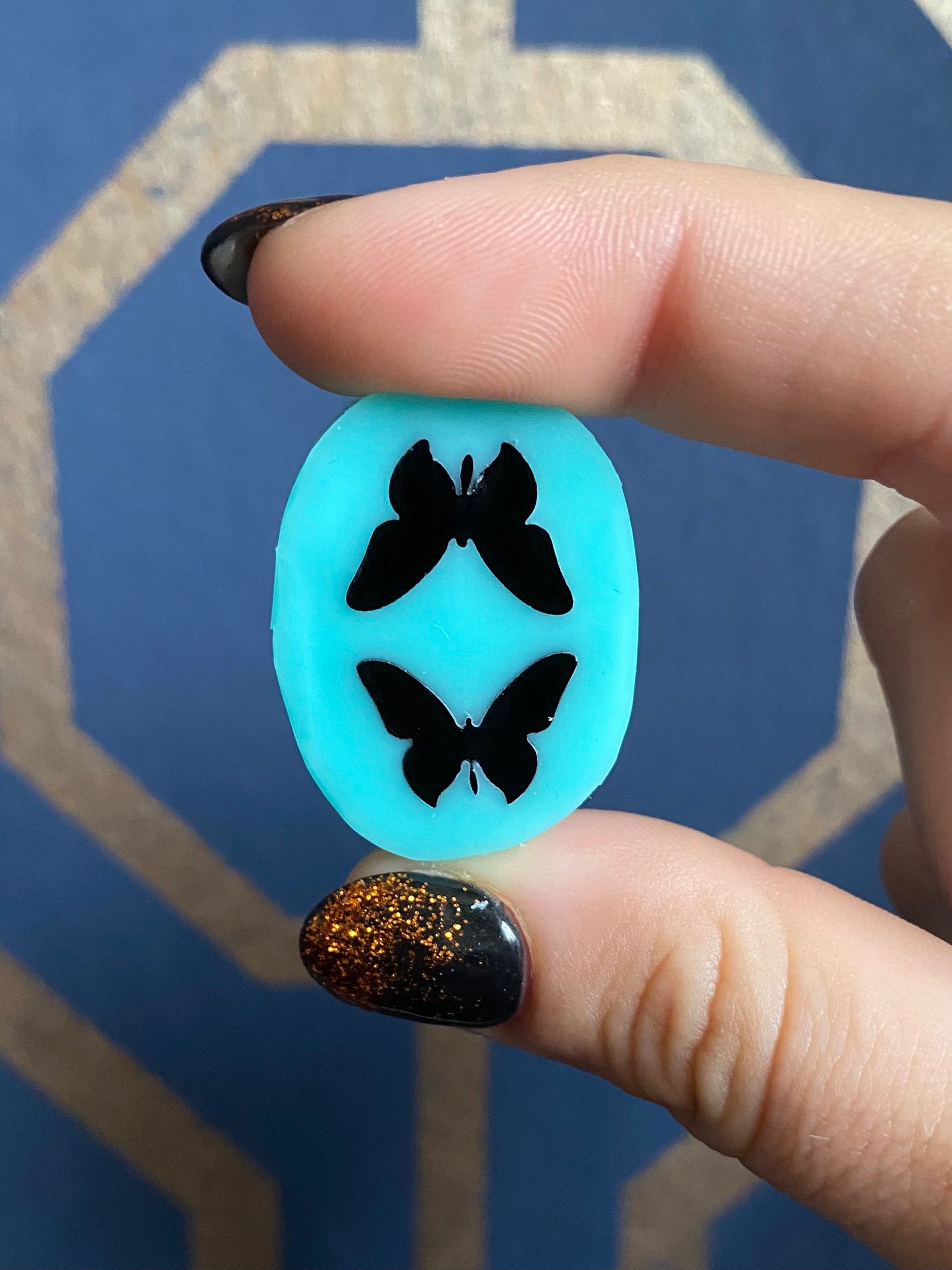 Blue Silicone Mold Resin Earring Mold Butterflies Etsy