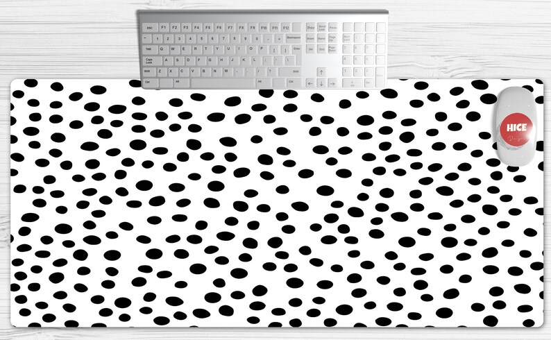 Desk Mat Extra Large XXL Desk Pad Desk Mat Cute Cute Workspace Large Mouse Pad Extended Mouse Pad Dalmatian Print Desk Mat Cute