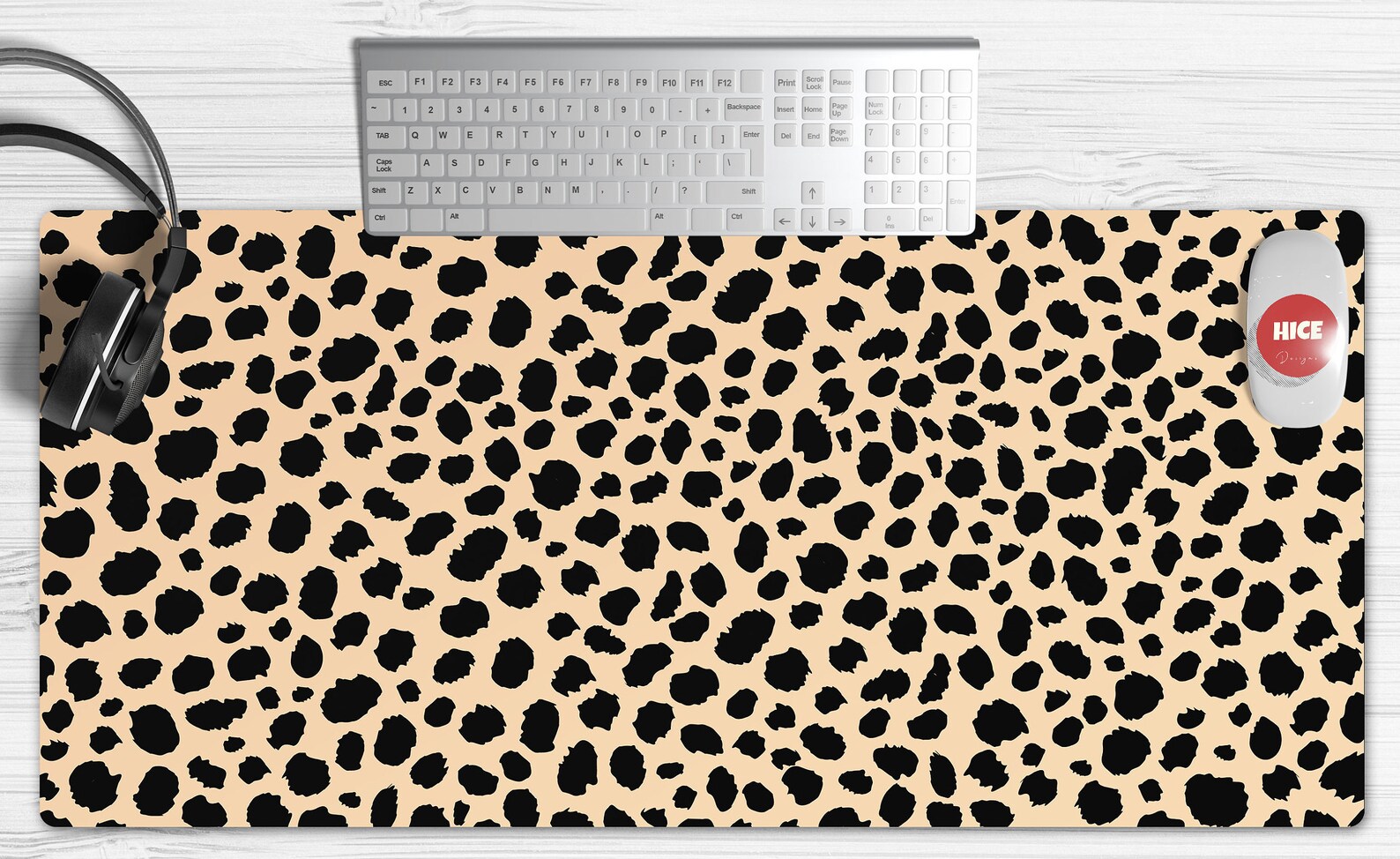 Leopard Print Cute Desk MatDesk Mat For Desk DecorCute Mouse Etsy