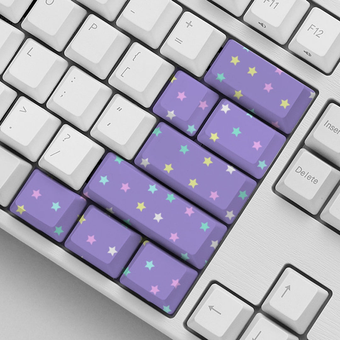 Cute Keyboard Keycaps Kawaii Stars, Cute Kawaii Keyboards Keycaps for