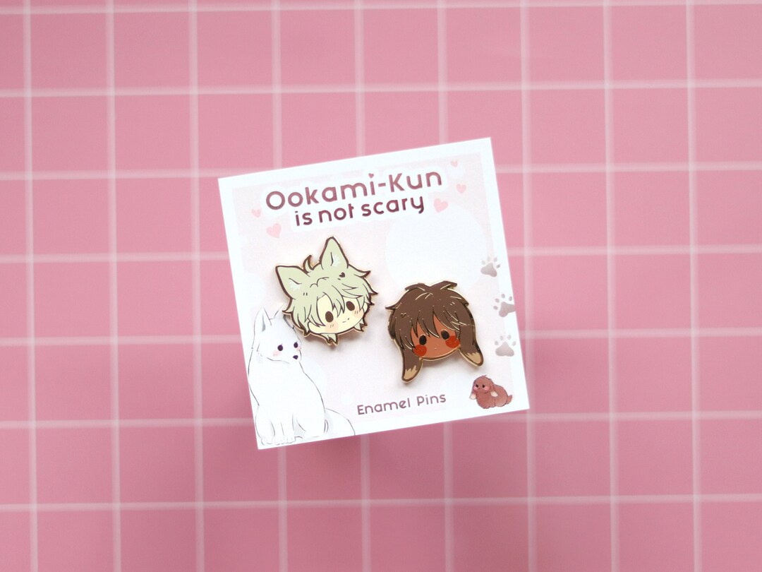Ookami-kun Enamel Pins - Etsy