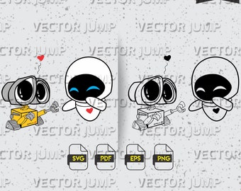 Eve And Wall E Etsy Eve And Wall E Etsy