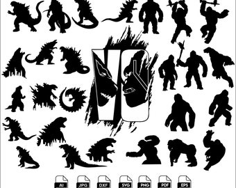 Free Free Godzilla Vs King Kong Svg 75 SVG PNG EPS DXF File