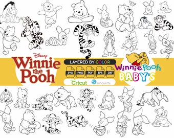 Winnie L Ourson Vector Etsy