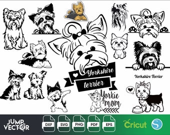 Yorkie Svg Etsy