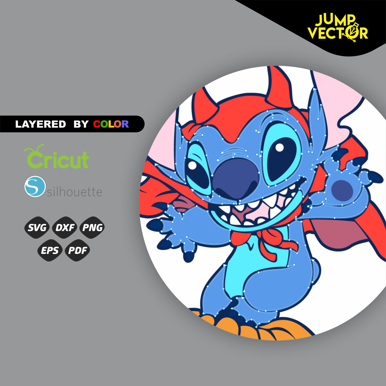 STITCH Halloween dxf eps svg pdf png cricut | Etsy