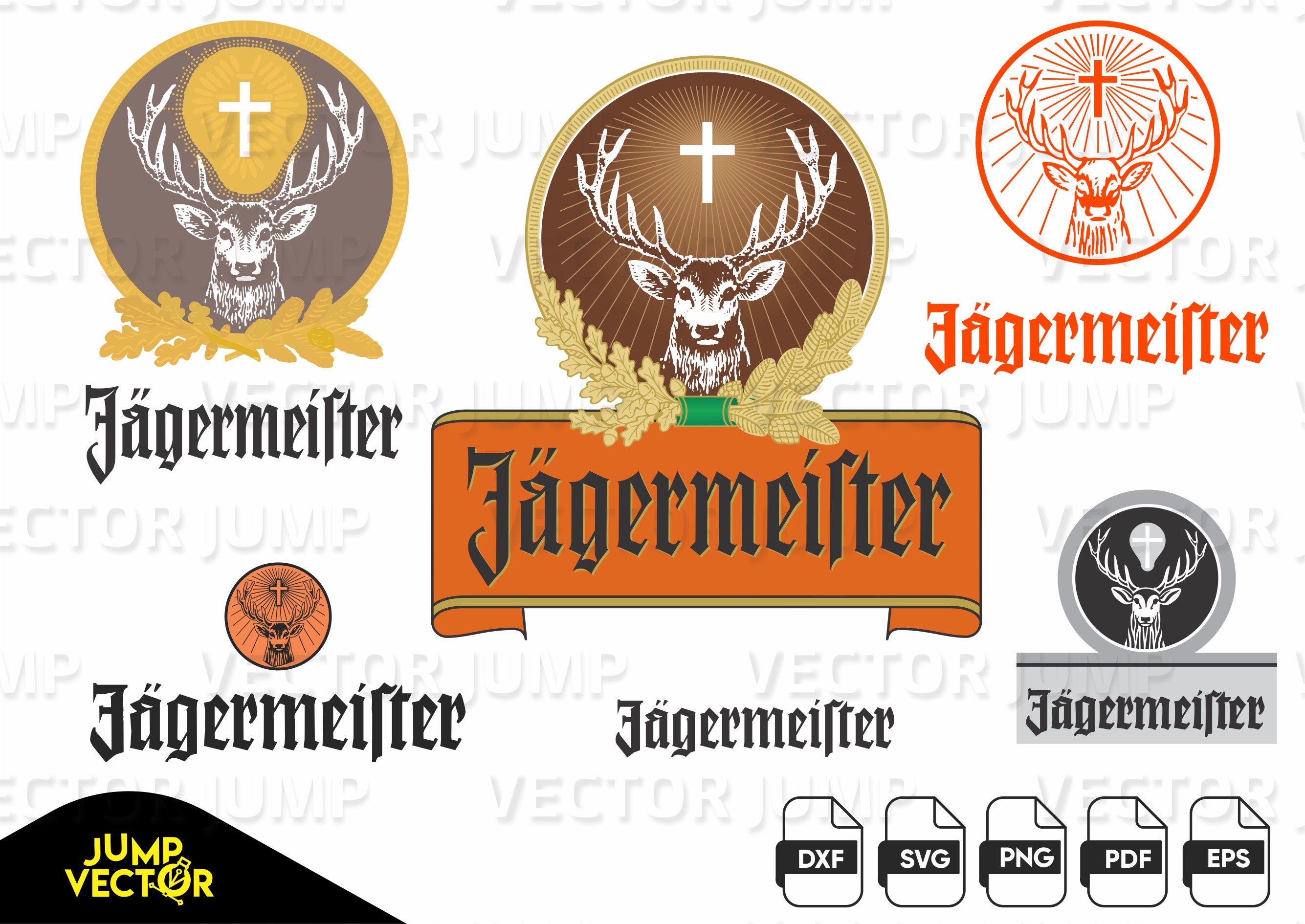 Jägermeister dxf eps svg pdf png cricut silhouet file | Etsy