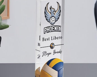 Volleyball Team Trophy | Personalized Sports Award | Custom Coach & Player Gift | End of Season Recognition