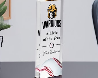 Custom Baseball Award | MVP or Coach of the Year Plaque | Personalized Team Gift | Custom Player & Coach Gift | End of Season Recognition