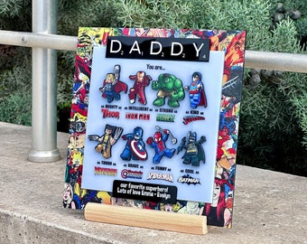 Superhero Dad | Fathers Day 2024 Gift | DIY Fathers Day Gifts | Gift For Dad | Dad Present |  Super Dad | Gift For Him | New Dad Gift