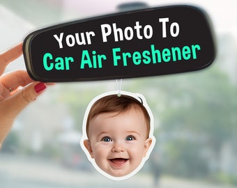 Picture Air Freshener | Custom Air Freshener | Personalized Gift | Custom Gift | Car Decor |  Photo Freshener | Cute Car Accessories