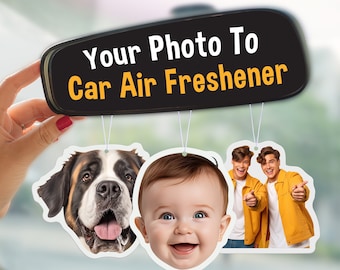 Picture Air Freshener | Custom Air Freshener | Personalized Gift | Custom Gift | Car Decor |  Photo Freshener | Cute Car Accessories