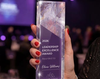 Custom Award Plaque | Personalized Recognition Award | Corporate Trophy