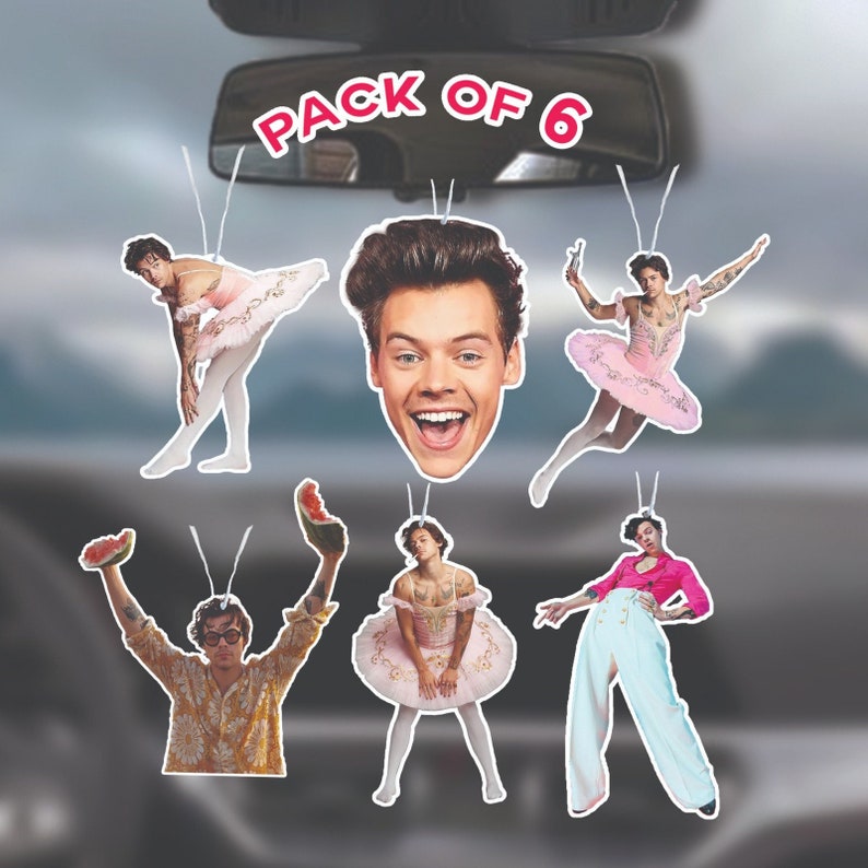 Harry Styles Air Freshener Car Pack of 6 Etsy