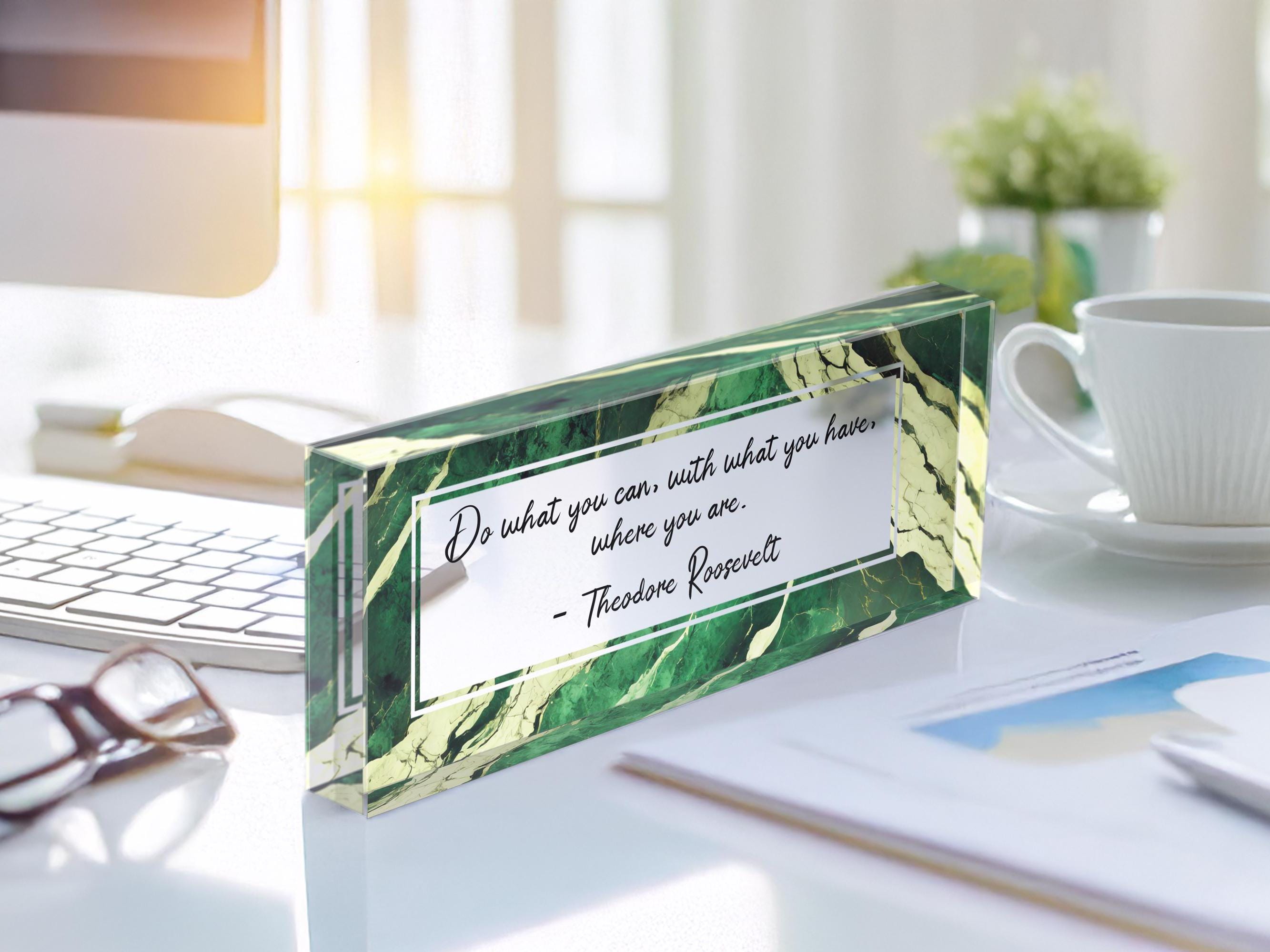 Custom Quote Sign | Motivational Quote, Inspirational Quotes | Personalized Quote Sign | Clear Acrylic Quote Sign