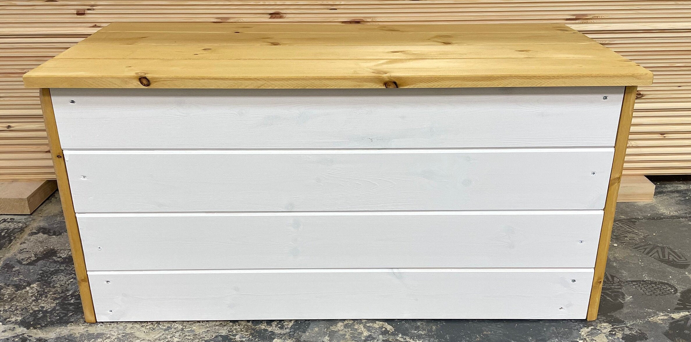 ALMACENAMIENTO TRUNK FARMHOUSE otomana de madera pecho | Etsy