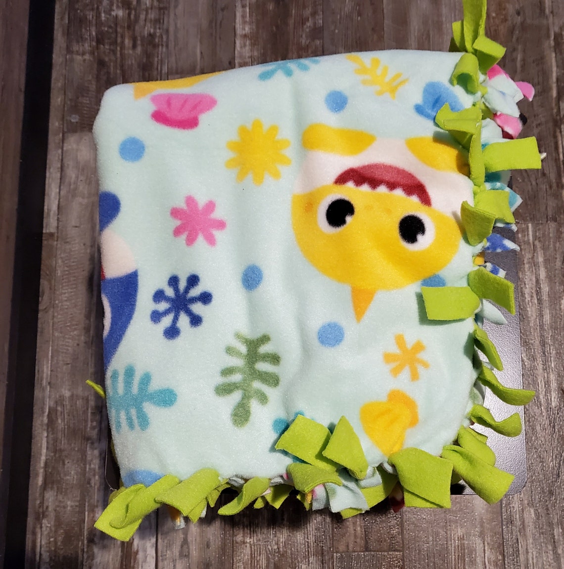 Baby Shark Fleece Blanket Sleep Sack Personalized Kids Etsy