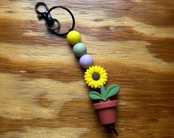 Sunflower Keychain / Bag Charm
