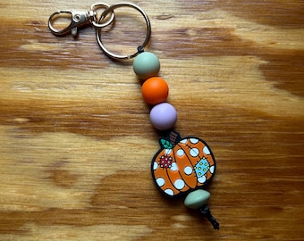 Fall / Pumpkin Keychain / Bag Charm